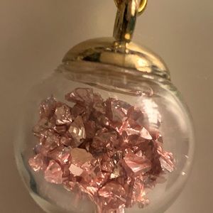 Handcrafted Pink Crystal Earrings